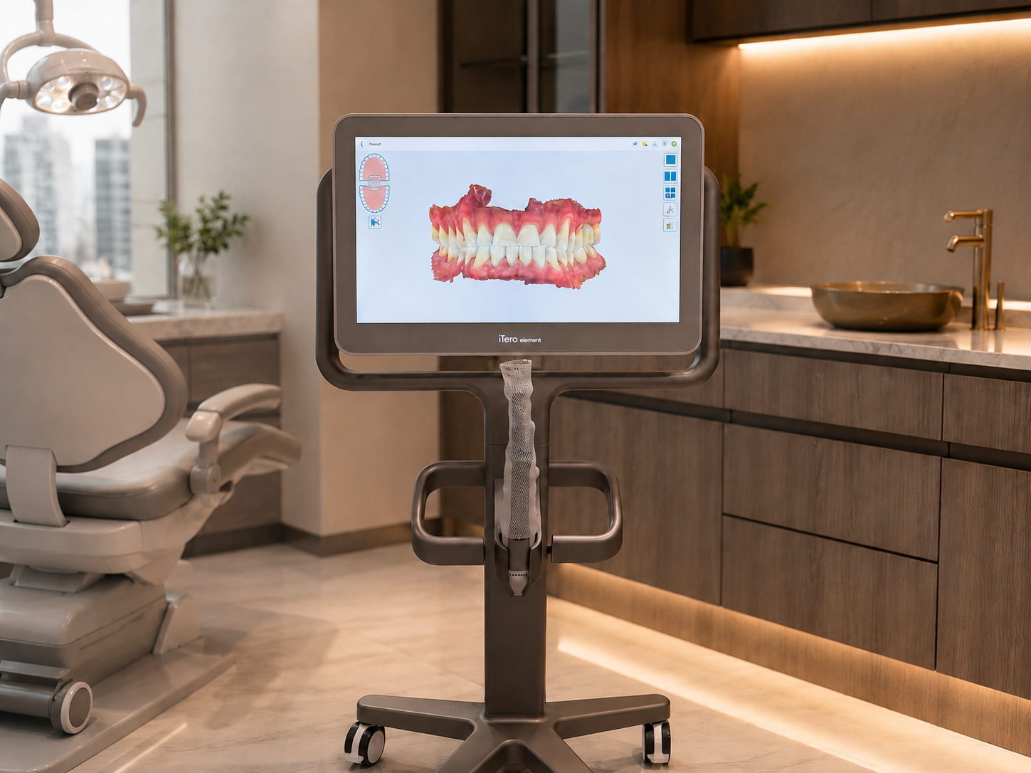 Scanner intraoral iTero Element no consultório